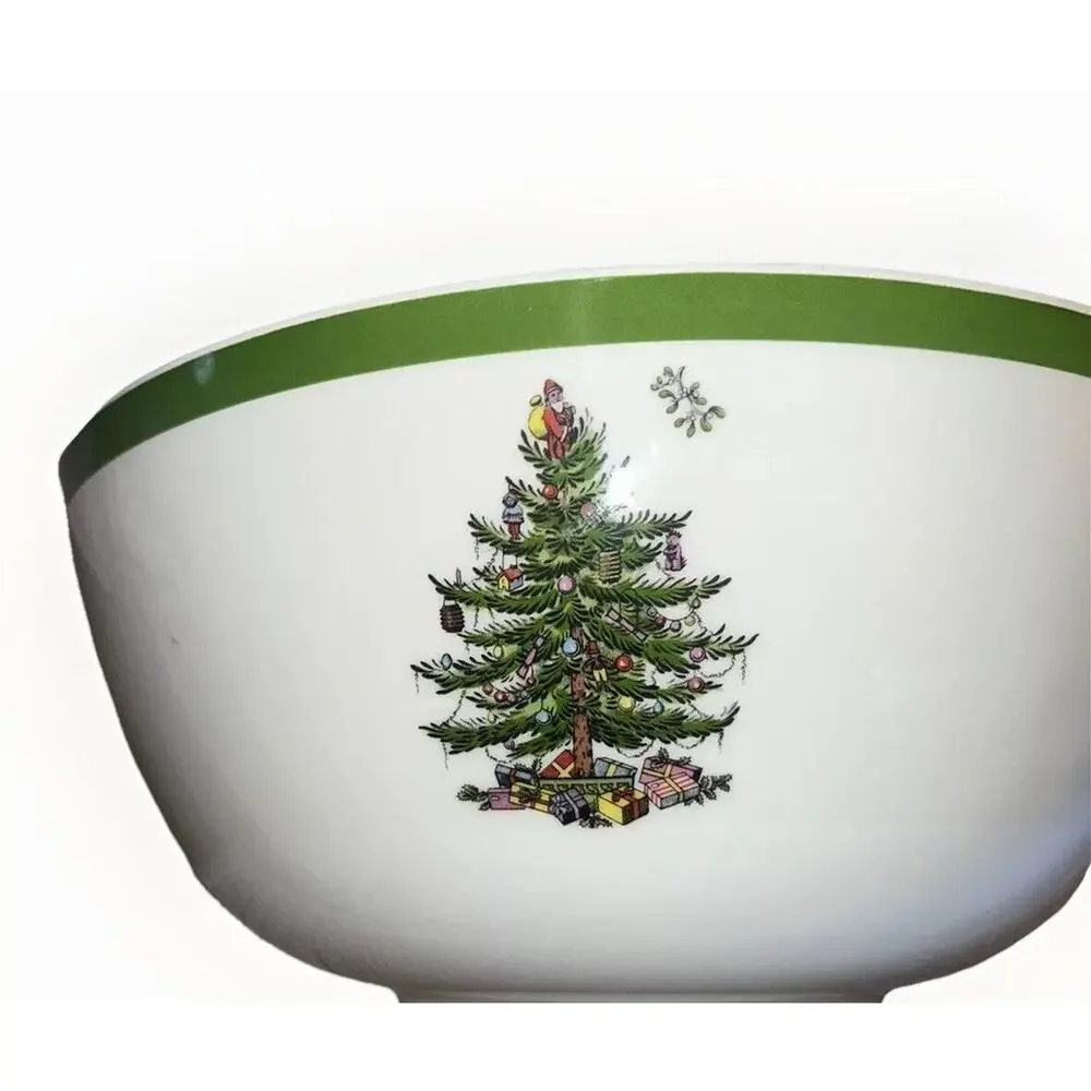 Spode Christmas Tree Melamine Deep Bowl Large 11 Inches Holidays